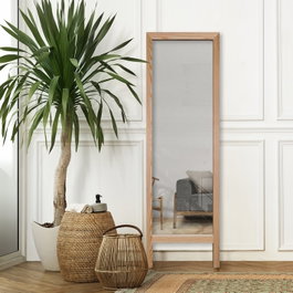 Hanah Home Espejo Cheval Natural 45 x 145 cm